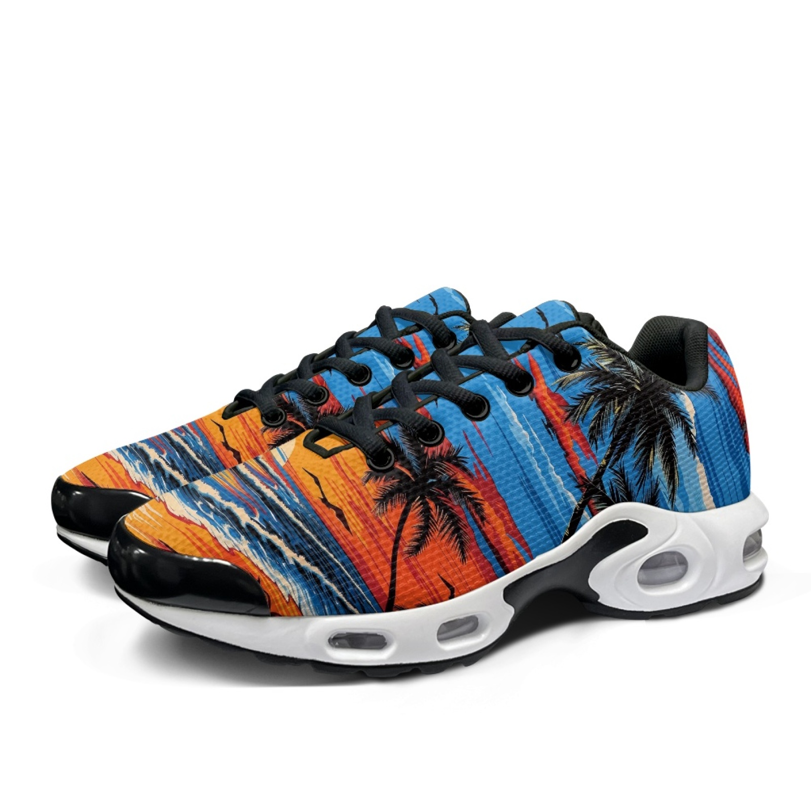 PENSTROLL Sunset Palm Trees: Э – обзор и цена Air Cushion Jogger Shoes Men